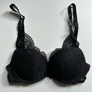 The Little Bra Company, Lucia Signature Bra, Black, Size 28C Quiet Luxury